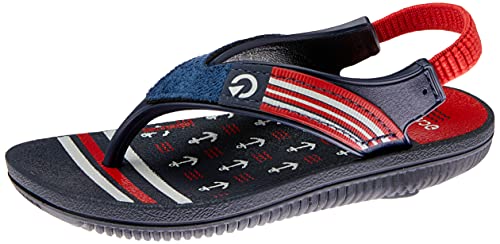 Sandália Dakar Plus, CARTAGO, Bebê Meninos, Azul/Vermelho, 20/21