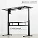 VIVO Electric 55 x 24 inch Stand Up Desk, Complete Height Adjustable Standing Workstation (Frame and Top) with Push Button Controller, Black, DESK-E155TB
