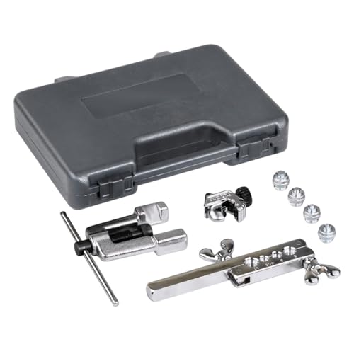 OTC 6504 Deluxe ISO Bubble Flaring Tool Set with Cutter for Pipe Fitters in Residential Plumbing Projects
| OTC 6504 De