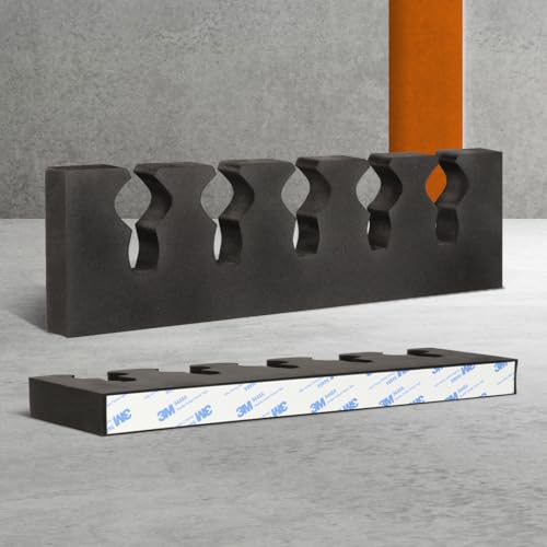 Brihard Portapistole in Schiuma 5 Pistole, portapistole Autoadesivo per cassaforte, portapistole per armadietto, Accessori per Fucili da Caccia