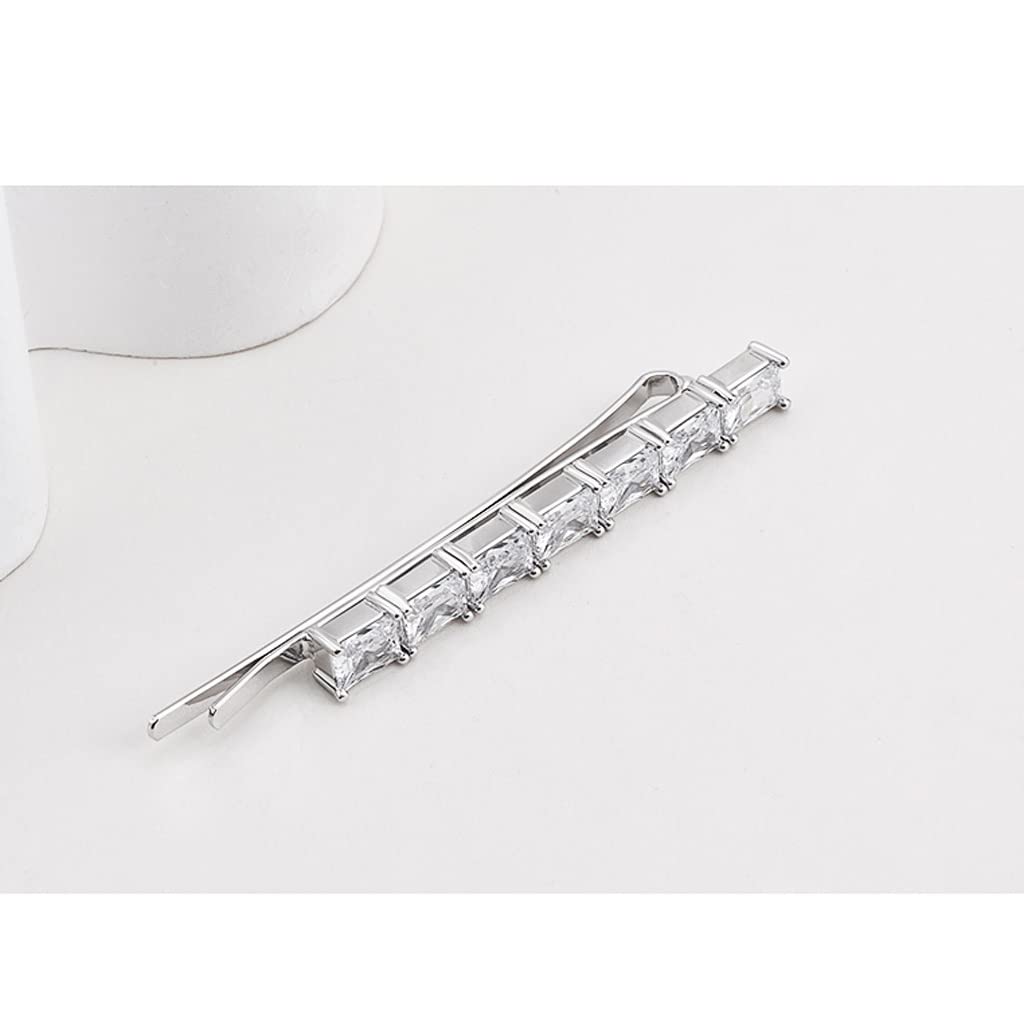 UNNS Gioielli per Capelli Squisiti Piccoli Accessori for Capelli Lati Laterali con Forcella Trasparente Trasparente Strass Tacchino Cristallo di Cristallo Una Parola chiucina Accessori per Capelli