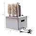 Electric Winery Wine Glass Polishing Machine with 5 Polishing Cloth Washers, 330 Glasses/hour Commercial Glass Polisher Dryer Easy to Polish and Dry Glassware for Restaurant Bar