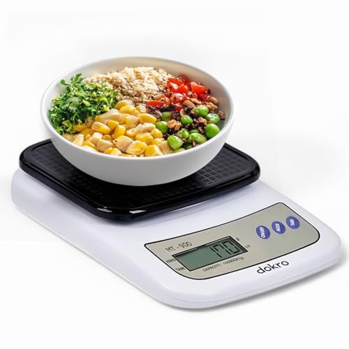 Digital Kitchen Scale(White), Kitchen Weighing Scale with High-Precision Sensors, TARE Functionality, 1g-10kg Range | Made In INDIA with 1-year warranty, Includes 2 AAA Batteries
