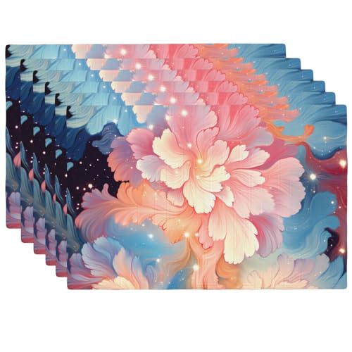 Set de table lin synthétique 45,7x30,5cm pour napperon de cuisine résistant - 2
