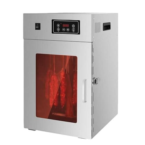 YMAOMAO Deshidratador de Alimentos para cecina, deshidratador de Alimentos en Caja de Acero Inoxidable Biltong, máquina deshidratadora de Alimentos, con Control de Temperatura de 30-90 °C,15KG/Time