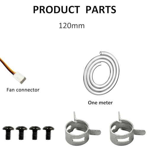 120mm Aluminum Water Cooling Radiator, 12 Pipe, DC12V, 6.6" x 5.5" x 5.5" for CPU, Industrial, VGA, Laser, Air Conditioning