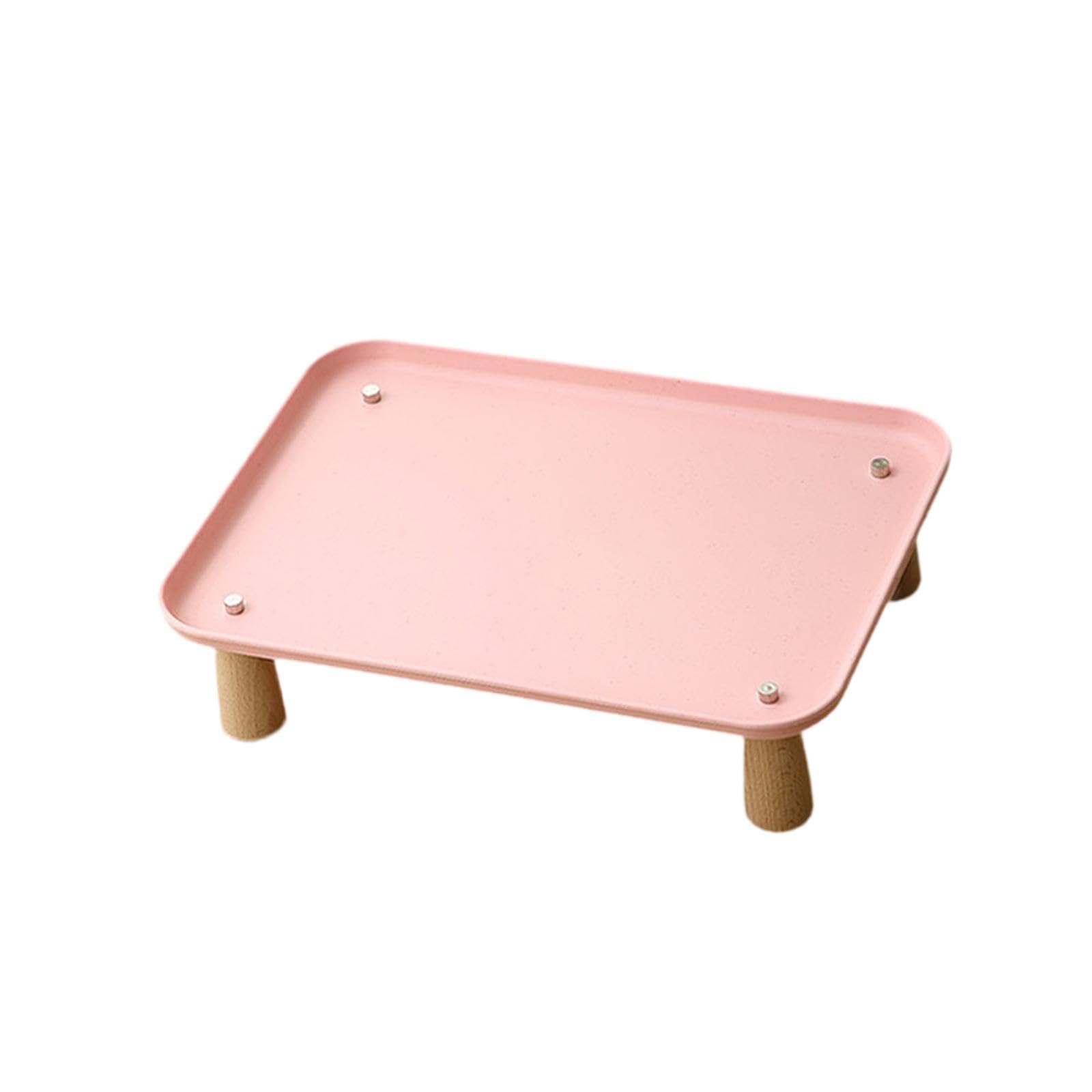 Baoblaze Raised Cat Bowl Stand, Durable Wood Leg Cat Feeder Elevated Shelf Large Capacity Wide Stable Raised Pet Bowls Platform Table for Cats and Dogs Neck Health, Easy to Clean