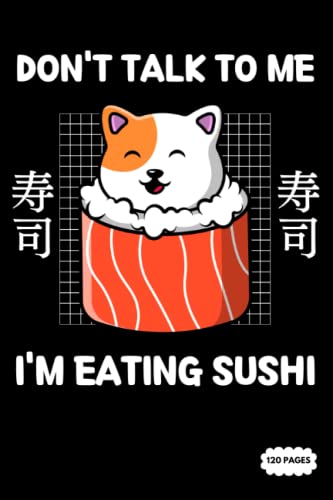 Composition Notebook: Cat Eat Sushi | College Ruled Lined Pages (Composition Book)