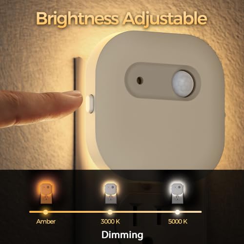 Image of DORESshop Motion Sensor Night Light, Night Lights Plug into Wall, 3CCT