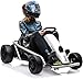 Ride on Go Kart for Teens, 24v 9Ah Large Battery Dual 300w Extra Powerful Motors, 8MPH Fast Drifting Fun with Music & Horn, Max Load 175 Lbs, Outdoor Ride on Toy for Teens
