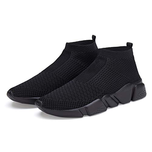 Image of Casbeam Men's Running Knit Comfortable Lightweight Breathable Casual Sports Shoes Fashion Sneakers Slip-On Walking Shoes