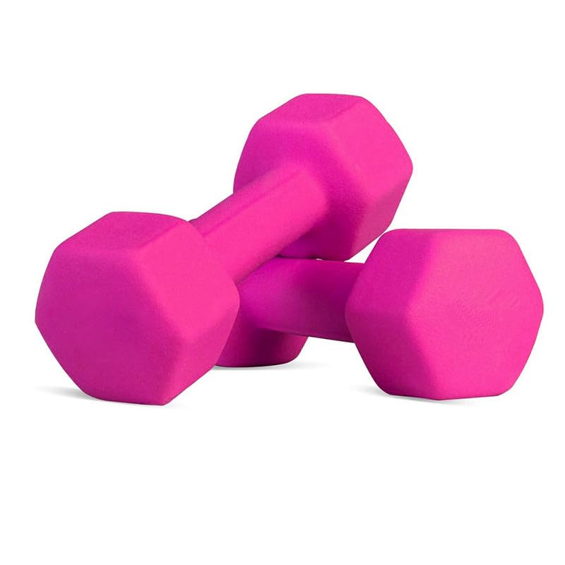 Bodystation Cast Iron Dumbbell Set Neoprene Coated Weights for Men & Women Durable Strength Training Equipment for Home Gym & Floor Protection