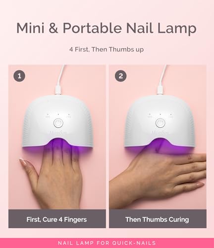 MelodySusie Mini LED UV Nail Lamp with Lightweight Design, P-ART06F Nail Dryer with Simple - image 2