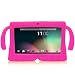 WOVTE 7 Inch Silicone Rubber Gel Soft Skin Case Cover with Handles for Android 7 Dragon Touch A13 Dual Core Q88 Tablet Magenta