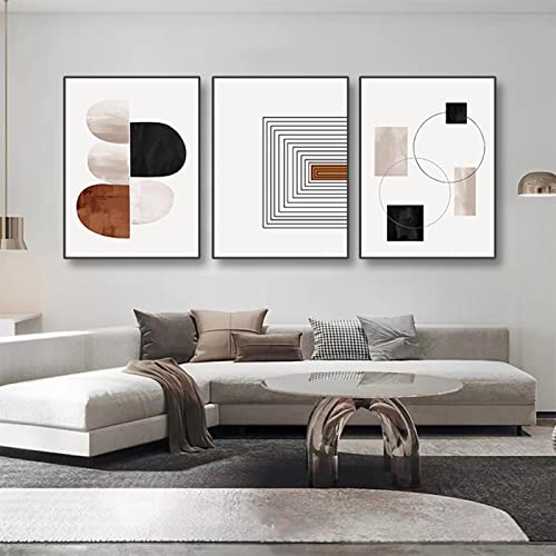 Affiche impression sur toile abstrait nordique 60x80cm pour décoration salon