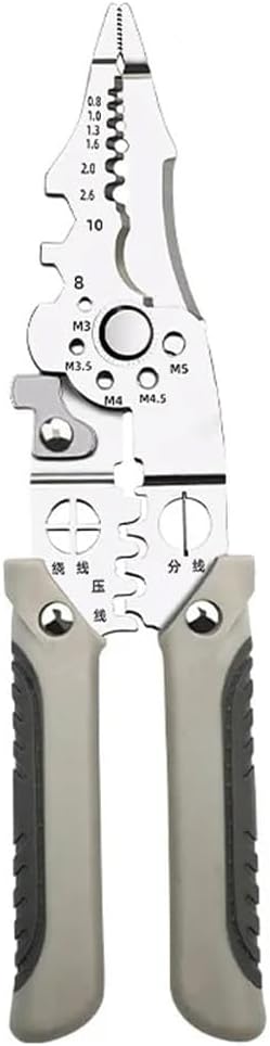 Excefore Upgrade Multifunctional Wire Stripper Crimper Cable Cutter Pliers, New Heavy Duty Multipurpose Wire Stripper, Adjustable Wire Strippers and Crimping Tool for Stripping Crimping Cutting