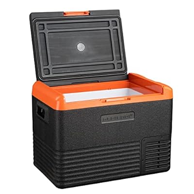 Alpicool CL40 Portable Car Freezer, 12 Volt Refrigerator, 39 Quart(37.1 Liter) Fast Cooling 12V Car Fridge, Car Cooler for RV, Truck, Camping, Outdoor -12/24V DC and 100-240V AC (Black & Orange)