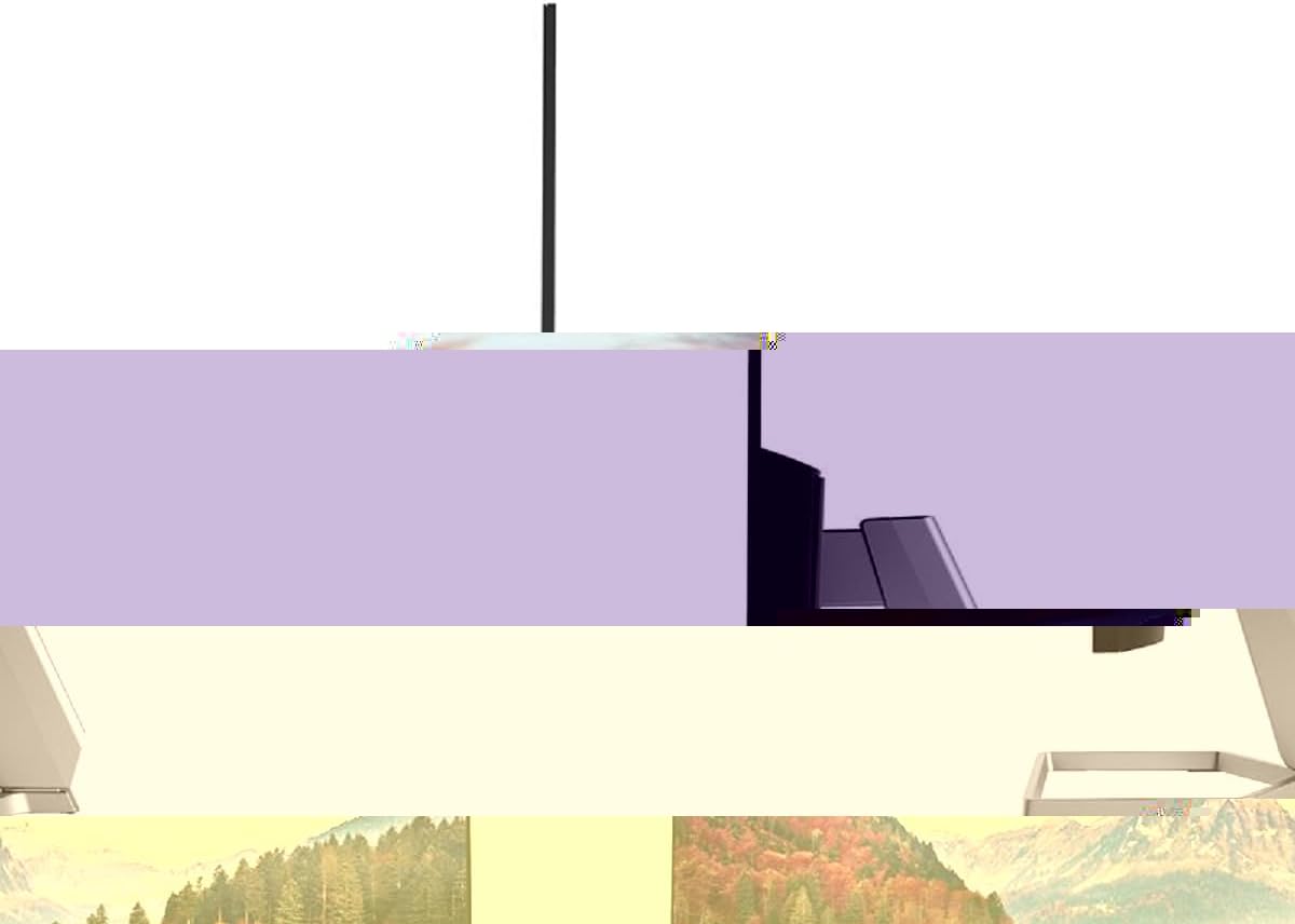 Back view of HP M22f Monitor, showing input ports