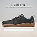 AIRHAS Men's Anatomical Toe Box Barefoot Shoes Zero Drop Breathable Gym Shoes for Men Minimalist Casual Shoes(Dark Grey/Gum, 11.0W)