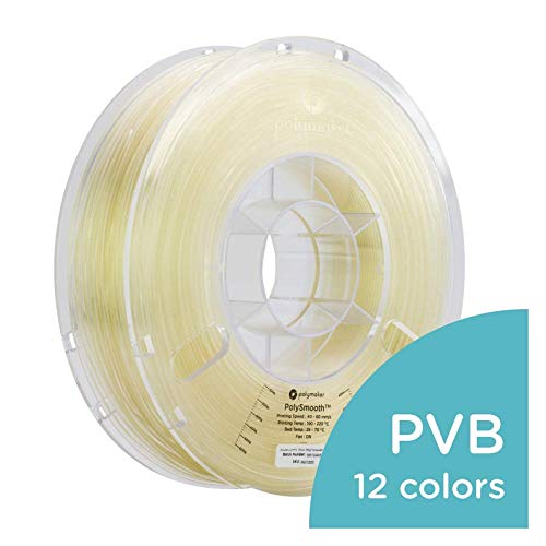 Polymaker PolySmooth 3D Printer Filament, Layer-Free 3D Filament, Transparent, 1.75 mm Filament, 750g