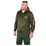 Alpha Industries HPO ANORAK Chaqueta, Hombre, Verde (Dark Green - 257), M