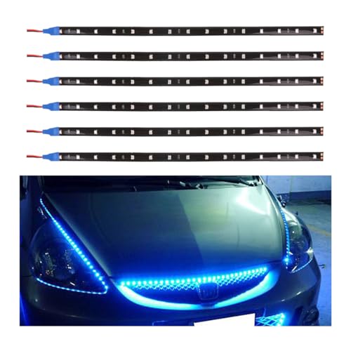 LAINLOY LED Strip Underbody Light 1Ft Flexible Auto Light Strip Blue