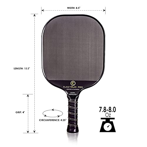 Electrum Pickleball Electrum Pro Paddle USAPA Approved Carbon Fiber