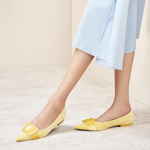 Image of C.Paravano Velvet Flats | Women's Pointed Toe Shoes | Dressy Flats for Women | Designer Shoes