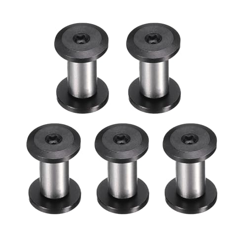 HARFINGTON 5pcs vis poignée couteau 5x12mm M4 Torx noir/argent