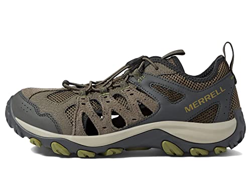 Merrell Merrell Accentor 3 LTR Sieve Sneakers for Men Offers Waterproof Leather, EVA Foam Insole, and Protective Rubber Toe Cap. Boulder 9 M