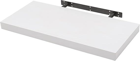 Mensola Da Parete WOLTU | In Legno Bianco | 50 Cm | Porta Fino A 10 Kg | Per Camera, Ufficio O Cucina - Foto 6