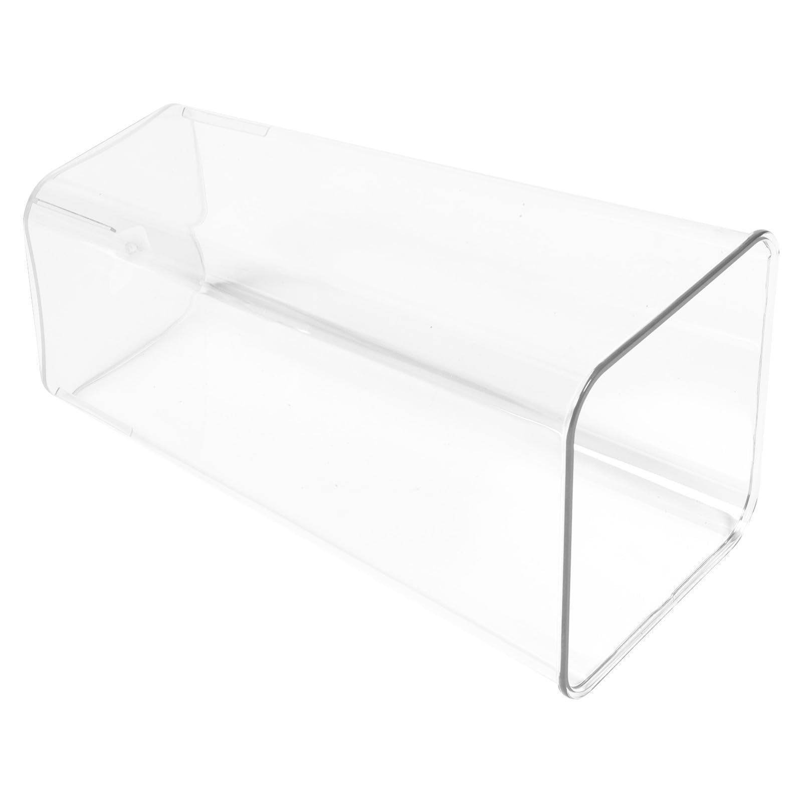 Cubo acrílico blanco para arreglo florístico moderno de mesa