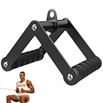 Fitarc Double D Row Handle Cable Attachments for Gym, Non-Slip V Bar Attachment for Home Gym Equipment, T Bar Row Attachment for Back Training, LAT Pulldown Attachments and Cable Machine Attachment