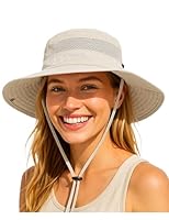Durio Sonnenhut Damen und Herren - Outdoor Sommer Wanderhut UPF 50+ UV-Schutz Bucket Cap mit Kinnriemen Fischerhut Safarihut Faltbar Mesh Breite Krempe Campinghut