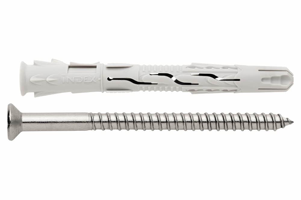 INDEX A PERFECT FIXING T-Nux A A4 - Taco de nylon universal de alto rendimiento 8 x 120 diámetro 8