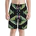 AIFAAFIIA Boys Swim Trunks Colorful Cartoon Peacocks Abstract Fashion Kids Swim Shorts Quick Dry Beach Board Pocket