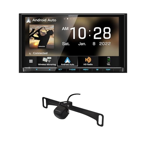 Image of KENWOOD DMX958XR EXCELON Reference 6.8 inch Full HD Capacitive Touchscreen Car Stereo Receiver | Plus KENWOOD CMOS-240U Universal Backup Camera