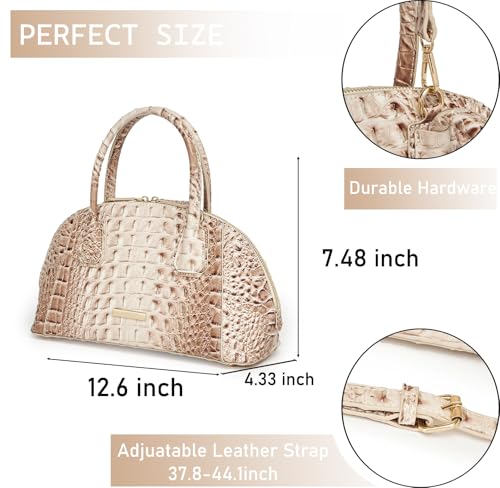Bolso de mano doble asa de cuero vegano para mujer miniatura 3