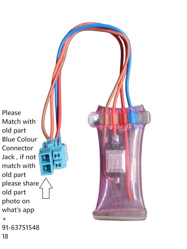 Image of Refrigerator Bimetal compatible with 4 Wire Bimetal Compatiable for LG Refrigerator With Blue Connector Jack (Lg 4 Wire Bimetal With Thermal Fuse)