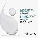 Redken Extreme Length Biotin Conditioner For Longer Hair – Promotes Healthy Hair Growth, Strengthens & Detangles Damaged Hair, Infused With Biotin & Castor Oil​ - Image 5