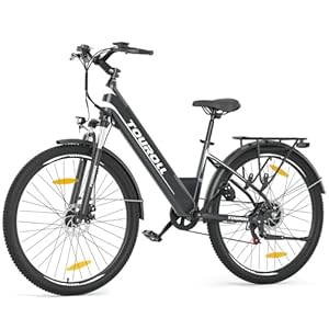 Touroll J1/J1 St Elektrische fiets, 27,5 inch elektrische fiets voor volwassenen, trekkingfiets met 250 W motor, 15,6 Ah batterij, bereik 100 km, e-bike, stedelijke elektrische fiets
