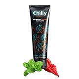 Chilly Natural Spicy Whitening Toothpaste with Intense Spearmint Flavor and Ghost Pepper Flakes β SLS & Fluoride Free Toothpaste, Whitening Formula for Fresh, Healthy Smile (Pack of 1)