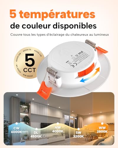 Spot Led Encastrable Extra Plat Tomosu Éclairage Plafond IP44 220V - 2