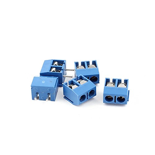 Conector de 2 polos de 5,08 mm con bloque de terminal de tornillo para montaje compacto en PCB