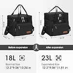Maelstrom 23L Insulated Lunch Box, Expandable Double Deck Cooler Bag - Image 3