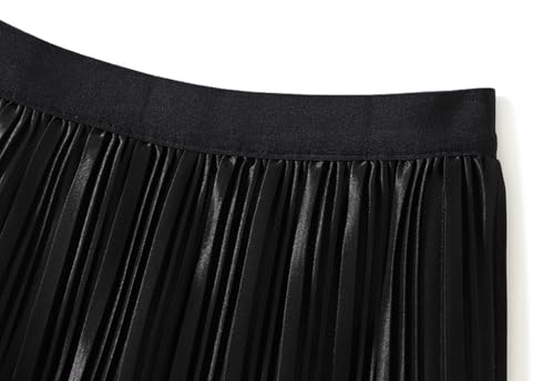 Gradual Pleated Midi Skirt for Women High Waisted A-Line Skirt Summer Vacation Going Out Clothes2