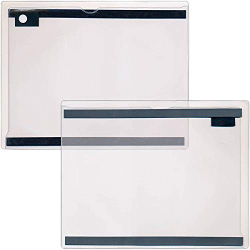 StoreSMART - Magnetic Closure Pocket - Magnetic-Back - 5-Pack - Clear - 8.5" x 11" (MCP8511MBSTC-5)