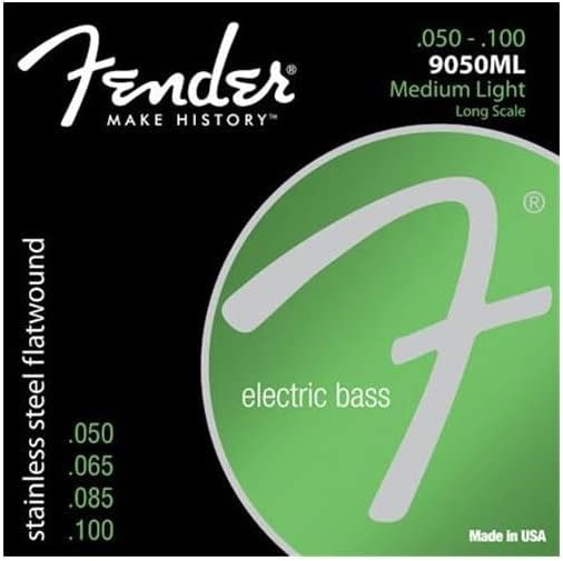 Fender Flatwound String Set For Electric Bass-9050ML (050/100) - Stainless Steel,0739050405