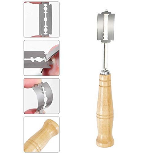 CLISPEED 1 Conjunto de Alça de Madeira para Pão Coxo Ferramentas de Corte Ferramentas de Corte de Ma
