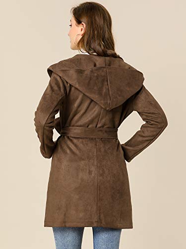 Allegra K Donne Inverno Risvolto Cappuccio Avvolto...